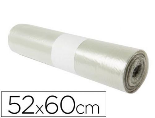 Saco de lixo domestico translucida 52x60cm galga 70 rolo de 20 unidades , Branca , 59929 , 